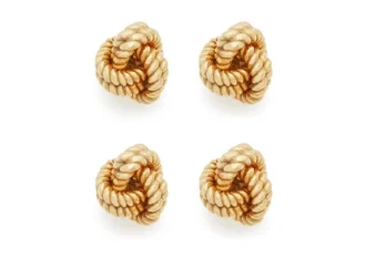 18Kt geelgouden knoopoorstekers