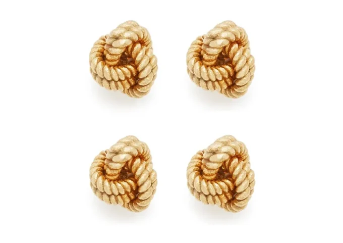 18Kt geelgouden knoopoorstekers