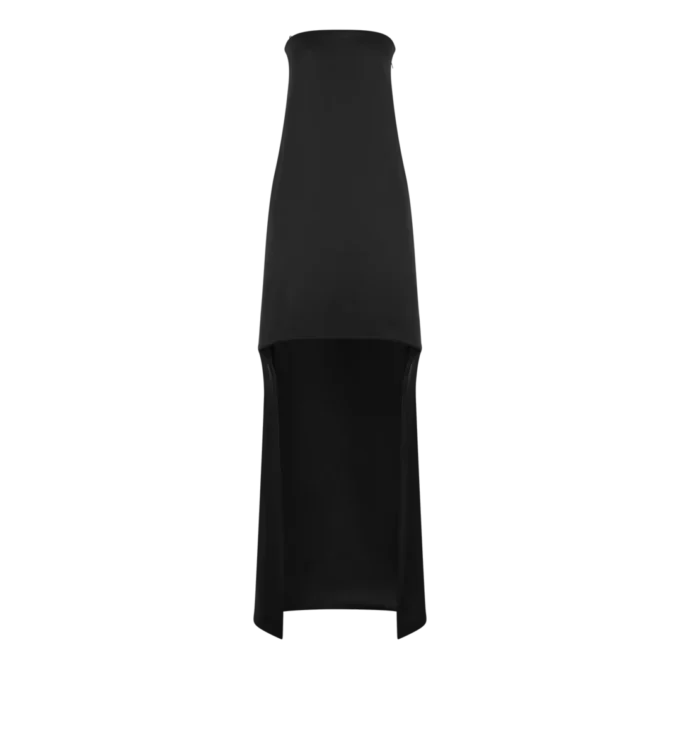 Asymmetrische strapless cocktailjurk Asymmetrische strapless cocktailjurk