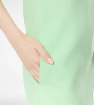 Asymmetrische strapless cocktailjurk van dubbele georgette stretchzijde