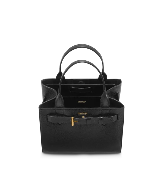 Audrey Small Tote van generfd leer Audrey Small Tote van generfd leer