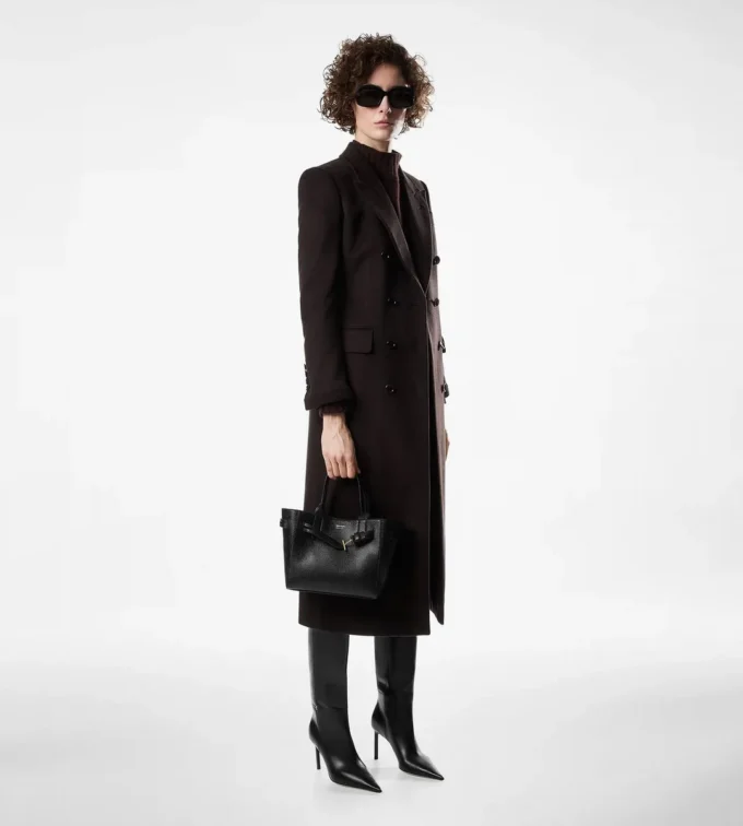 Audrey Small Tote van generfd leer Audrey Small Tote van generfd leer