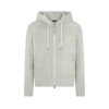 Badstof hoodie met ritssluiting