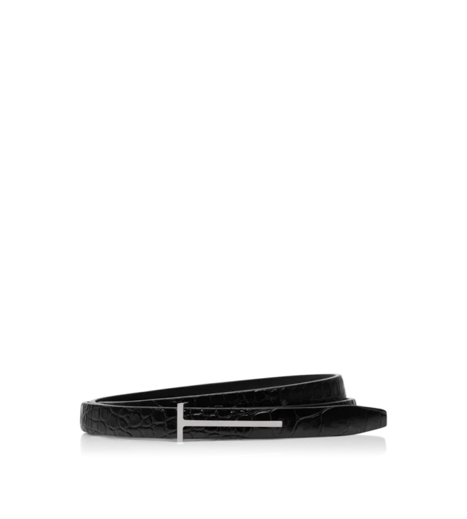 Bedrukte Croc Slim T-riem Bedrukte Croc Slim T-riem