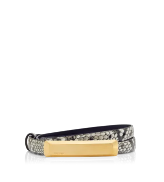Bedrukte Python Bar Belt