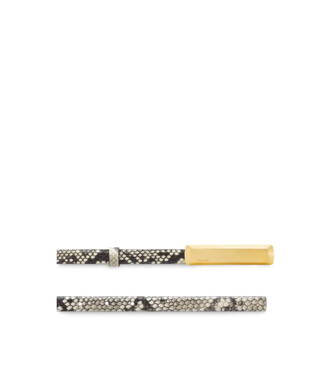 Bedrukte Python Bar Belt