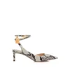 Bedrukte Python Padlock Slingback Bedrukte Python Padlock Slingback