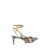 Bedrukte Python Padlock Slingback Bedrukte Python Padlock Slingback