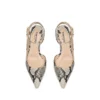 Bedrukte Python Padlock Slingback Bedrukte Python Padlock Slingback