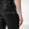 Bikerbroek van generfd leer Bikerbroek van generfd leer