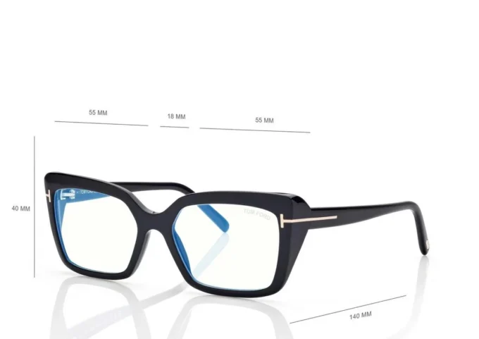 Blauwblokkende rechthoekige optische bril