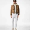 Blouson met dubbele, afneembare schapenvachtkraag