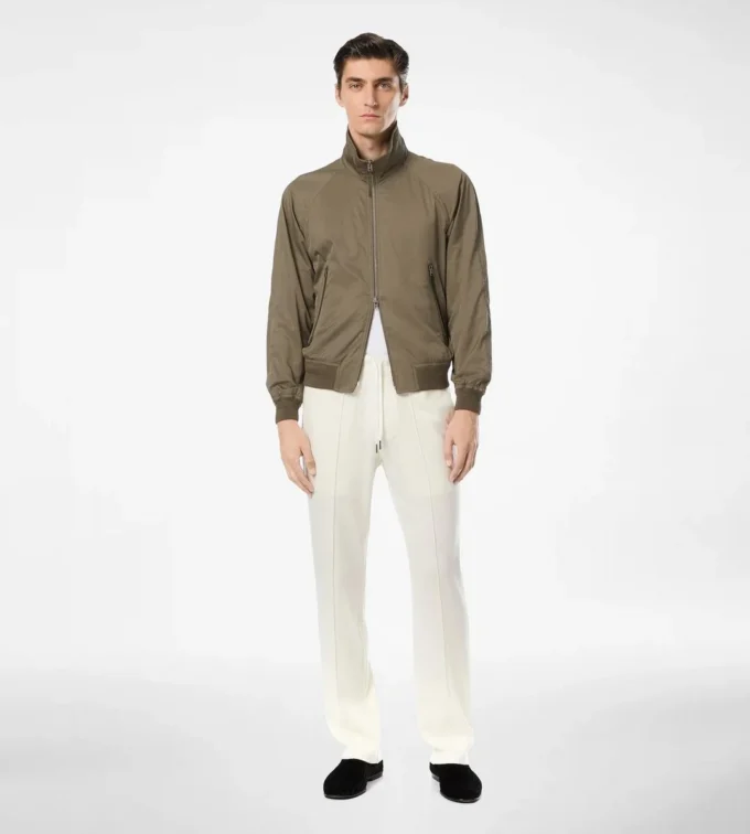 Blouson met kasjmiervoering