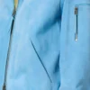 Blouson met kraag van kasjmier suède Blouson met kraag van kasjmier suède