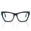 Blue Block Cat Eye Opticals met clip-on zonnebril Blue Block Cat Eye Opticals met clip-on zonnebril