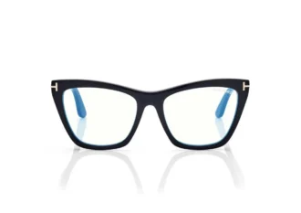 Blue Block Cat Eye Opticals met clip-on zonnebril