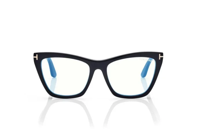Blue Block Cat Eye Opticals met clip-on zonnebril Blue Block Cat Eye Opticals met clip-on zonnebril
