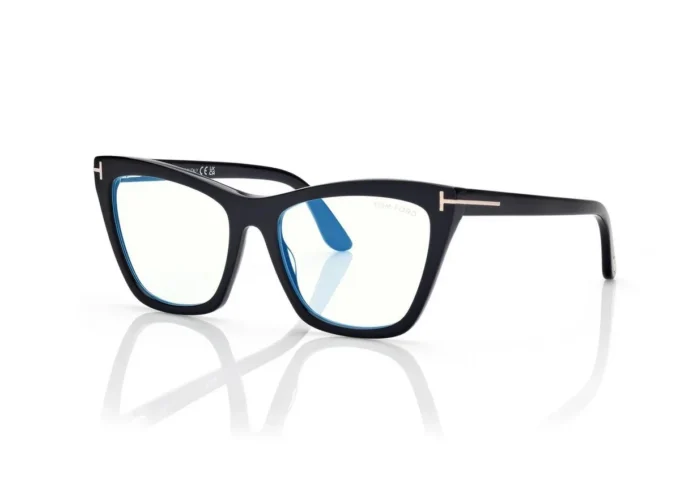 Blue Block Cat Eye Opticals met clip-on zonnebril Blue Block Cat Eye Opticals met clip-on zonnebril