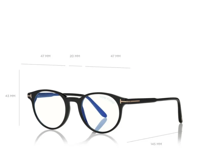 Blue Block ronde optische bril