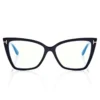 Blue Block Square Cat Eye Opticals