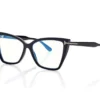 Blue Block Square Cat Eye Opticals