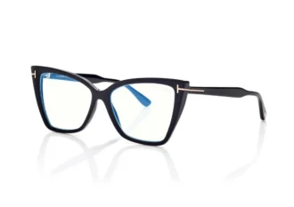 Blue Block Square Cat Eye Opticals