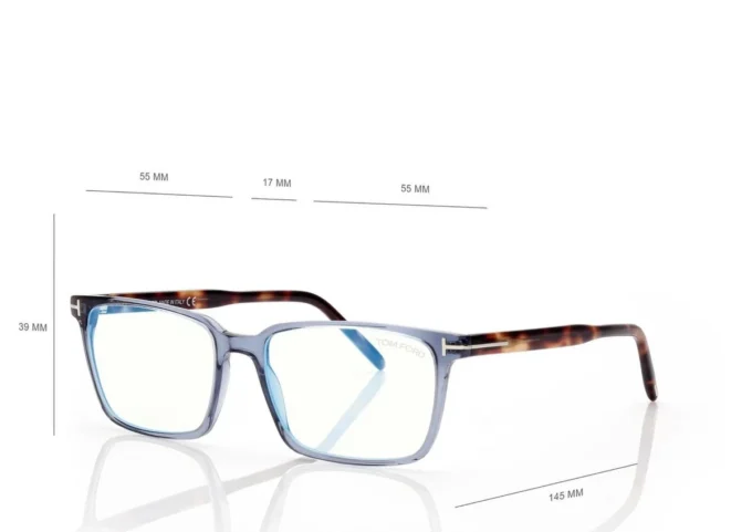 Blue Block Square Opticals