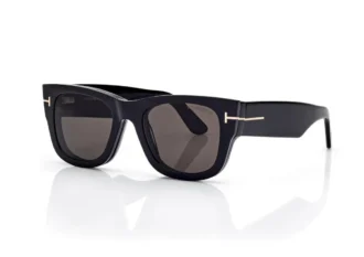 Blue Block vierkante bril met clip-on zonnebril