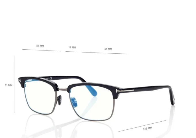 Blue Block vierkante optische bril