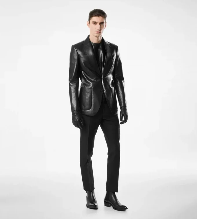 Boterzachte leren blazer Boterzachte leren blazer