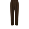 Broek met dubbele plooi van gebroken twill Broek met dubbele plooi van gebroken twill