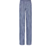 Broek van zijden georgette met borduursels van pailletten Broek van zijden georgette met borduursels van pailletten