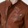 Buffalo Grain Leather Asymmetric Racer Buffalo Grain Leather Asymmetric Racer