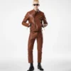 Buffalo Grain Leather Asymmetric Racer Buffalo Grain Leather Asymmetric Racer