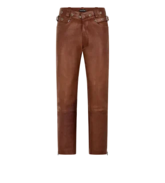 Buffalo Grain Leather Biker Pant
