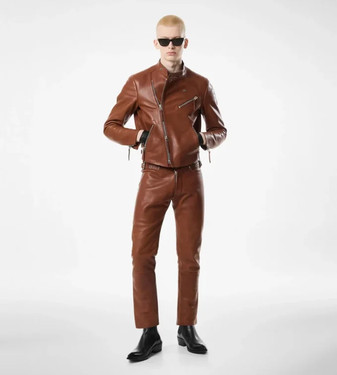 Buffalo Grain Leather Biker Pant Buffalo Grain Leather Biker Pant