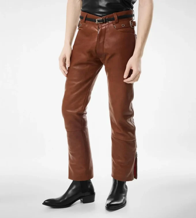 Buffalo Grain Leather Biker Pant Buffalo Grain Leather Biker Pant