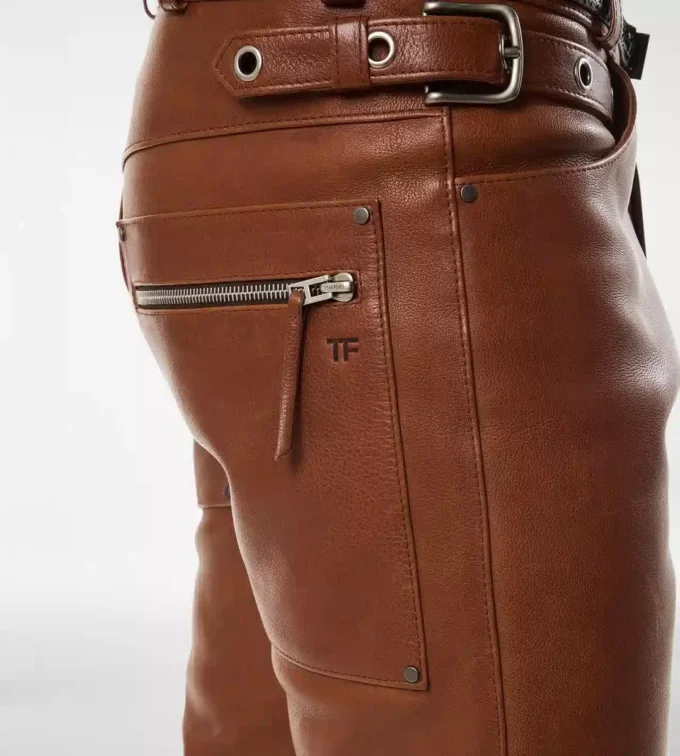 Buffalo Grain Leather Biker Pant Buffalo Grain Leather Biker Pant