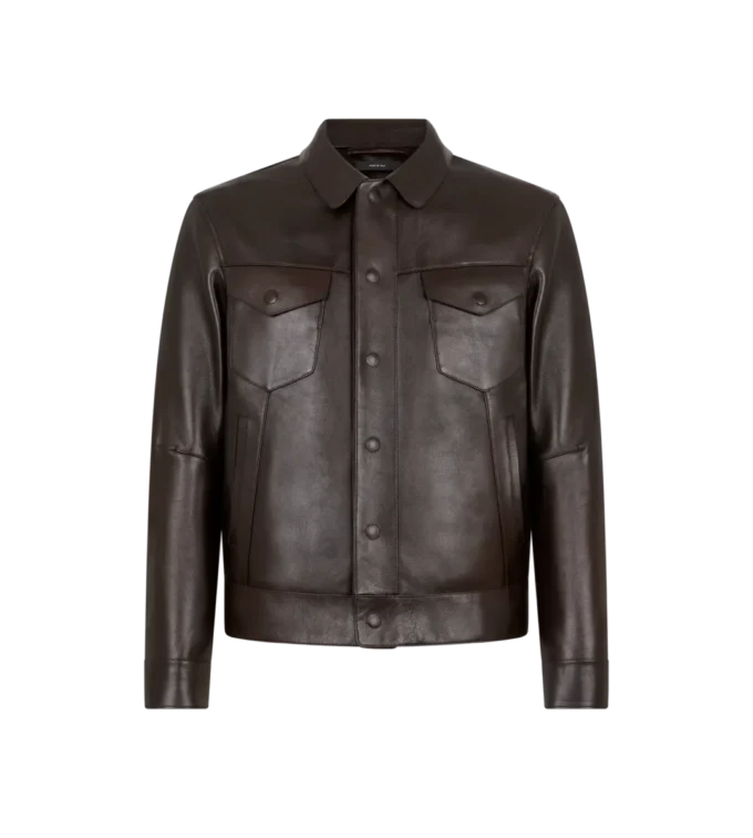 Buffalo Grain Leather Western Jacket