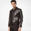 Buffalo Grain Leather Western Jacket