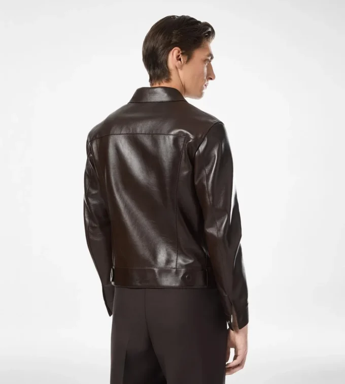 Buffalo Grain Leather Western Jacket
