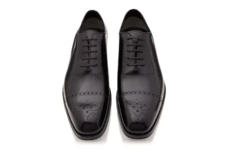 Burnished Leather Edgar Brogue Lace Up