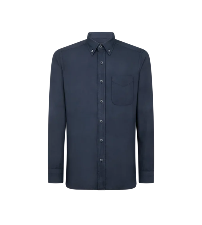 Cashmere Light Twill Slim Fit Shirt