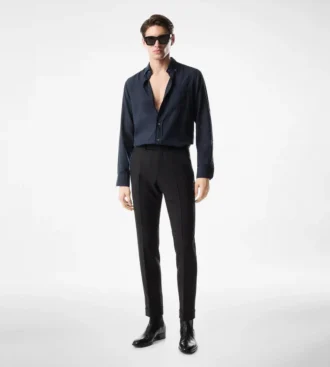Cashmere Light Twill Slim Fit Shirt