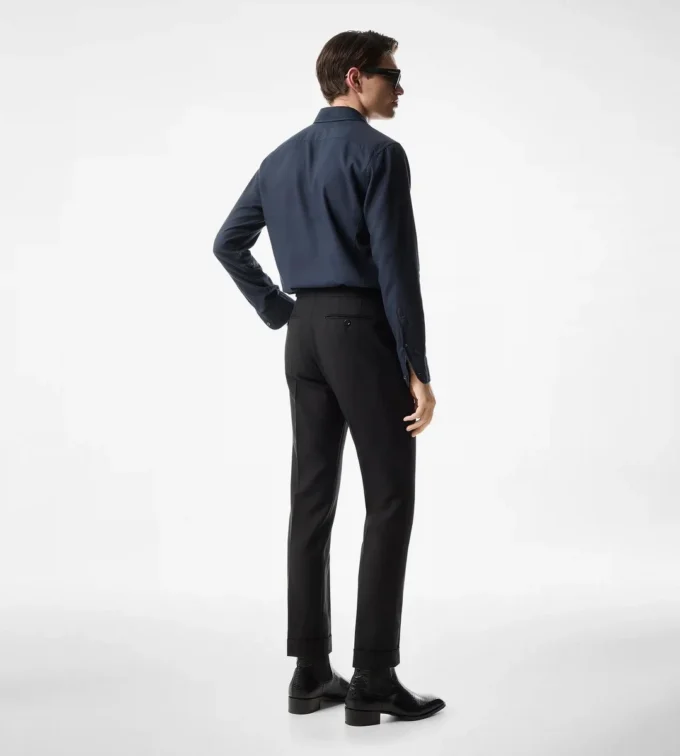 Cashmere Light Twill Slim Fit Shirt