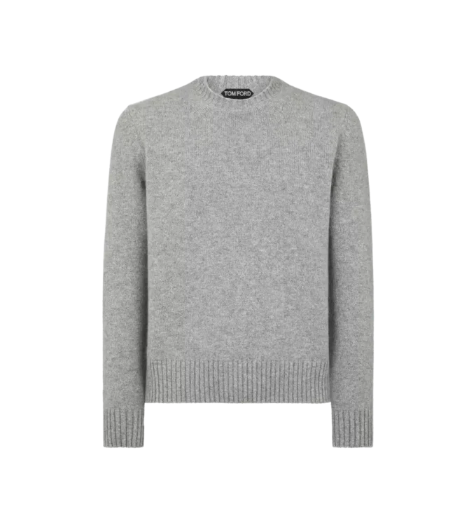 Cashmere trui met ronde hals