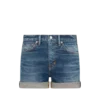 Comfortabele stonewashed denim short Comfortabele stonewashed denim short