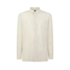 Crepe De Chine Paisley Print Fluid Fit Shirt Crepe De Chine Paisley Print Fluid Fit Shirt