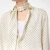 Crepe De Chine Paisley Print Fluid Fit Shirt Crepe De Chine Paisley Print Fluid Fit Shirt