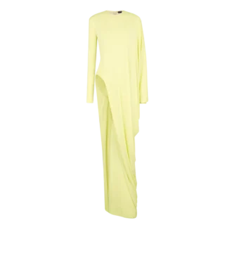 Crepe Jersey avondjurk met lange mouwen